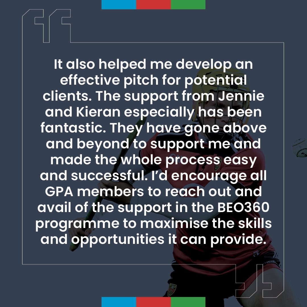 GPA (@gaelicplayers) on Twitter photo The GPA offers a wide range of supports to our members through our BEO360 Player Development Programmes.
<a href="/officialdowngaa/">Official Down GAA</a> hurler Oisín McManus (<a href="/OisinMacManus11/">Oisin Mac Manus</a>) has availed of support in recent weeks. Take a look at what he has to say.
#Development #BEO360 The GPA offers a wide range of supports to our members through our BEO360 Player Development Programmes.
<a href="/officialdowngaa/">Official Down GAA</a> hurler Oisín McManus (<a href="/OisinMacManus11/">Oisin Mac Manus</a>) has availed of support in recent weeks. Take a look at what he has to say.
#Development #BEO360