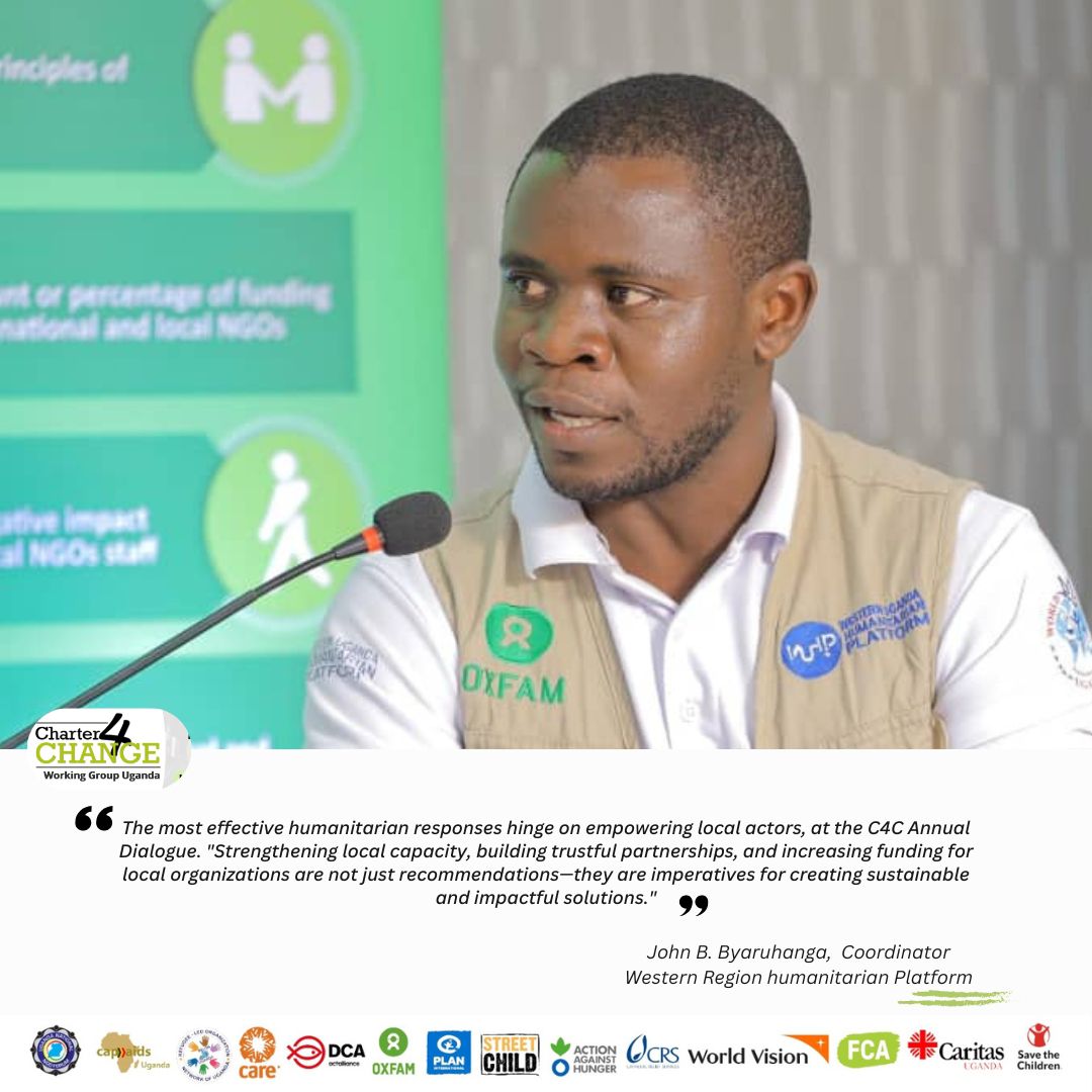 worldvoices_ug's tweet photo. Western Uganda Humanitarian Platform hosted by WVU sharing experiences on the contribution of Local Humanitarian Actors in effective response to emergencies &amp; policy practice in Western Uganda.
This was during the @C4C_Uganda annual Dialogue.
#LHAs
#EmergencyResponse https://t.co/I4kMI7bbWt