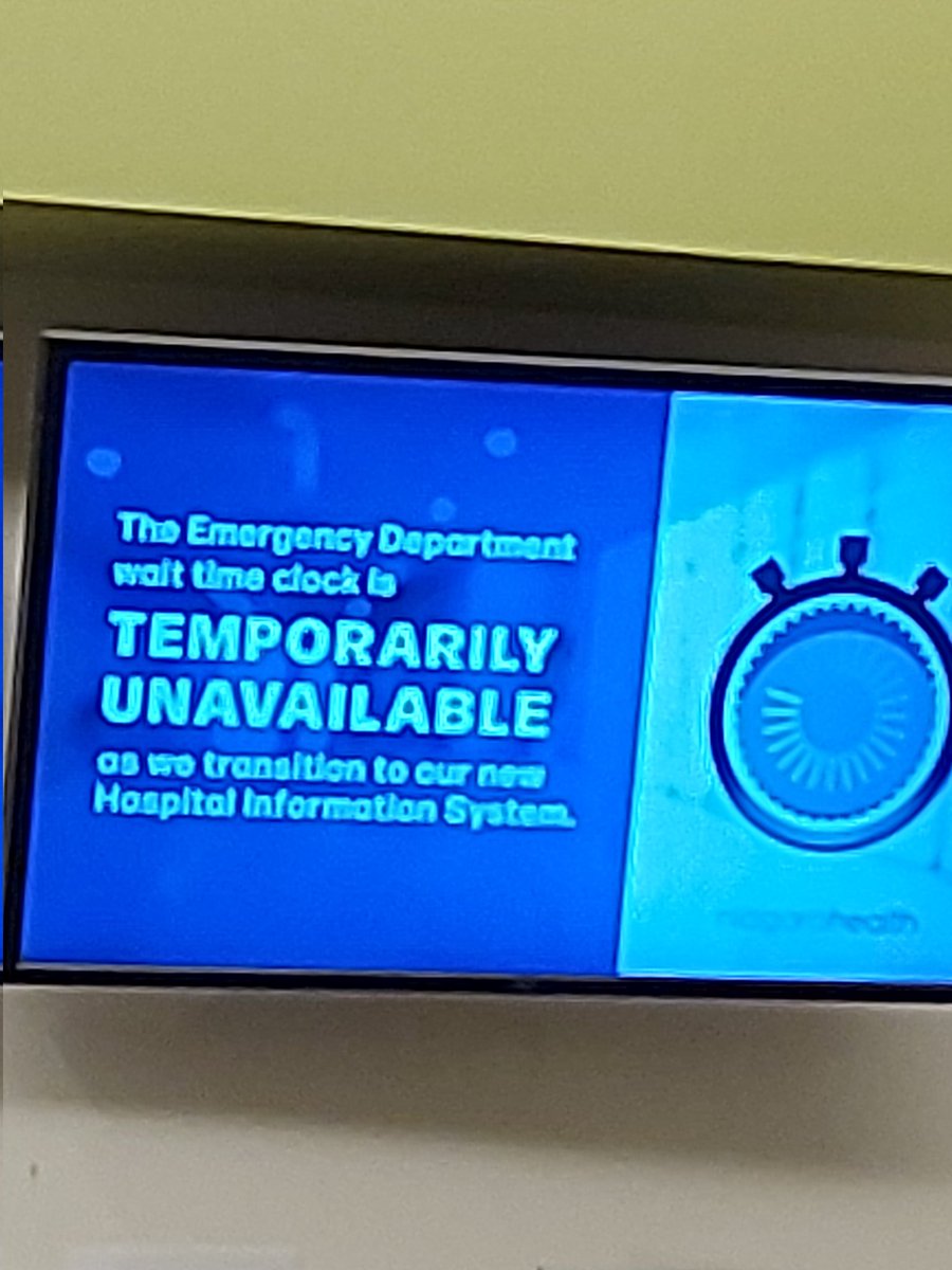 NiagaraWatch's tweet image. People have been waiting for 10+ hours at St. Catharines Hospital Emergency.
Officially the wait clock system is broken, in reality, the hospital doesn't want to report the scandalous truth. Shame. @DougFordPremier @StCatStandard @CBCNews @NiagaraRegion