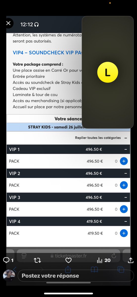 mvnon_js's tweet photo. SKZ VIP PARIS https://t.co/yTRno7VAcO