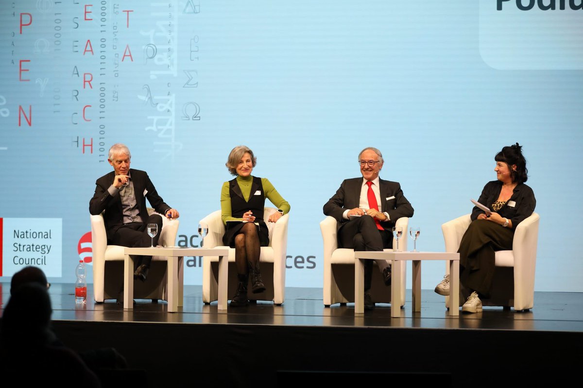 Open Research Data (@ordata_ch) on Twitter photo Podium Discussion with Angelika Kalt (Director SNSF & Chair of the Strategy Council), <a href="/FlueckigerYves/">Flückiger Yves</a> (President a+) & <a href="/MartinVetterli/">Martin Vetterli</a> (President EPFL and StraCo Member) about ’The National ORD Strategy: Challenges and Future Outlook for the Swiss Research Landscape’
#ordprize24 Podium Discussion with Angelika Kalt (Director SNSF & Chair of the Strategy Council), <a href="/FlueckigerYves/">Flückiger Yves</a> (President a+) & <a href="/MartinVetterli/">Martin Vetterli</a> (President EPFL and StraCo Member) about ’The National ORD Strategy: Challenges and Future Outlook for the Swiss Research Landscape’
#ordprize24