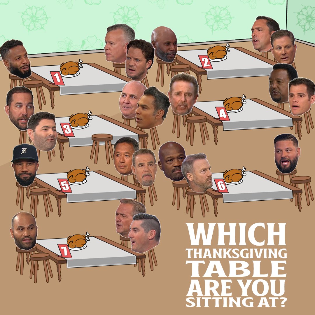 Eat turkey, talk baseball.

Which Thanksgiving table are you sitting down at?