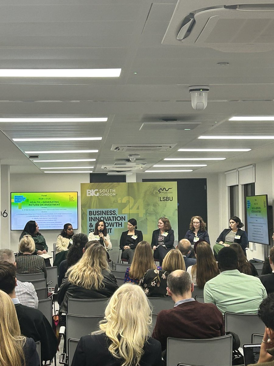 We’re back on the third floor to look at how to generate a return on investment in health!

Panel: <a href="/rishi_das_gupta/">Rishi Das-Gupta</a>, Dr Ambalika Batra-Penny, <a href="/BlackwoodAnne/">Anne Blackwood</a>, Lotus Qi, Anisha Mayor, <a href="/kolli_devi/">Devi kolli</a>, Liz Harris, Jade Appleton

#BIGSummit24