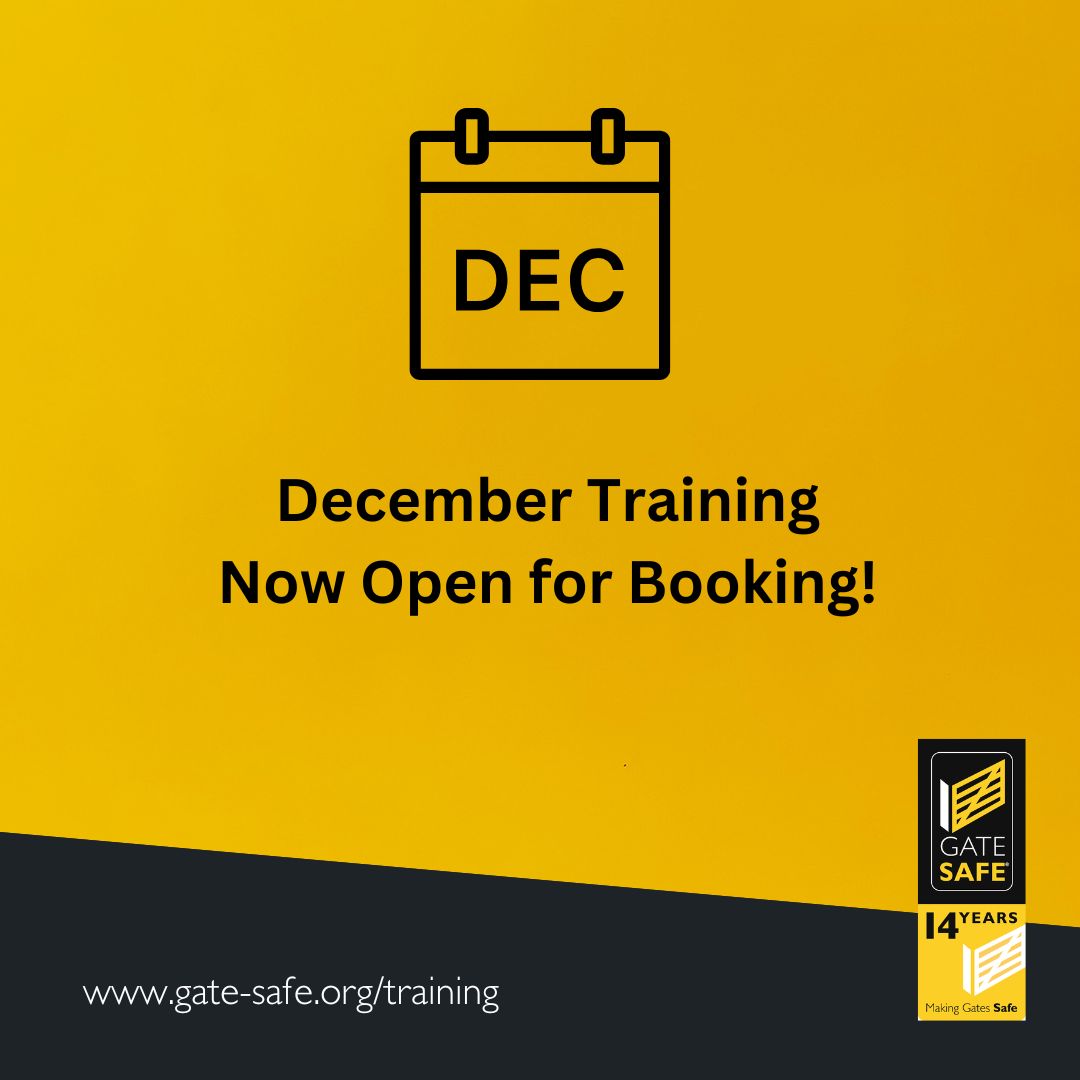 🎄December Training Now Open for Booking! 🎄

Don’t miss out—our last training sessions for the year are available to book now. 

Please note we’ll be closed from 16th December and back on 2nd January 2025.

Secure your spot today: Book Now 👉
bit.ly/2xZtoB2

#gatesafe