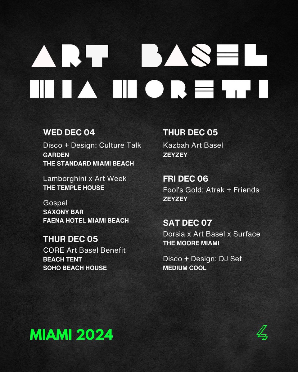 Miami art week got us like 🫨