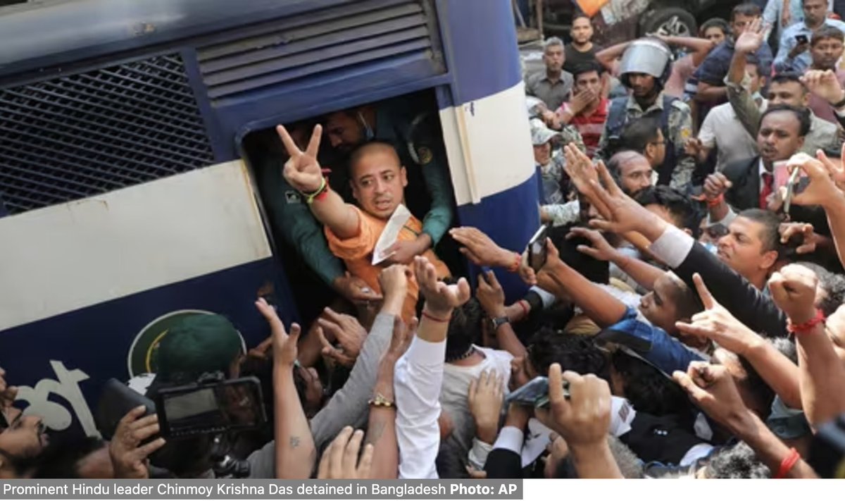 DerekJGrossman's tweet photo. "Bangladesh government on Wednesday called the International Society for Krishna Consciousness (ISKCON) a 'religious fundamentalist organisation.'"
https://t.co/F4vSQV9C3P https://t.co/bNeR2C1ojQ