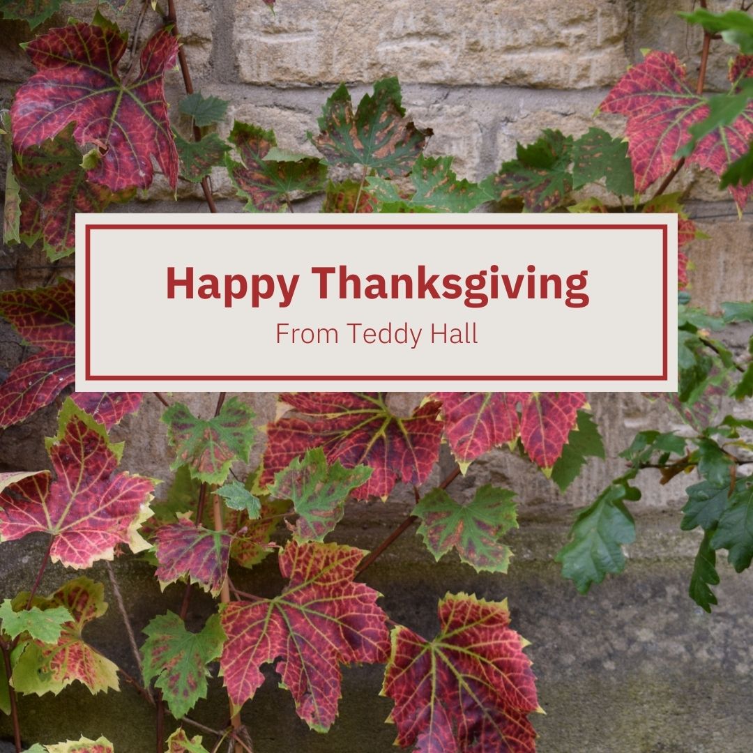 Happy Thanksgiving from Teddy Hall to everyone celebrating today!

#StEdmundHall #Thanksgiving