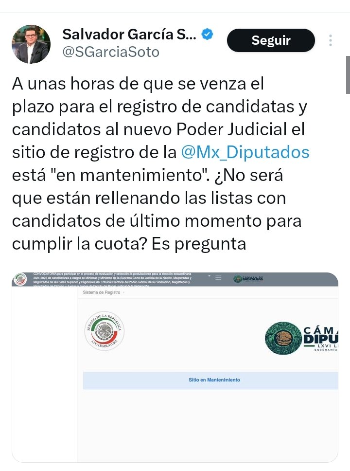 No se puede negar que la elección de jueces y magistrados va a ser tan legal y transparente como el registro a estos cargos.