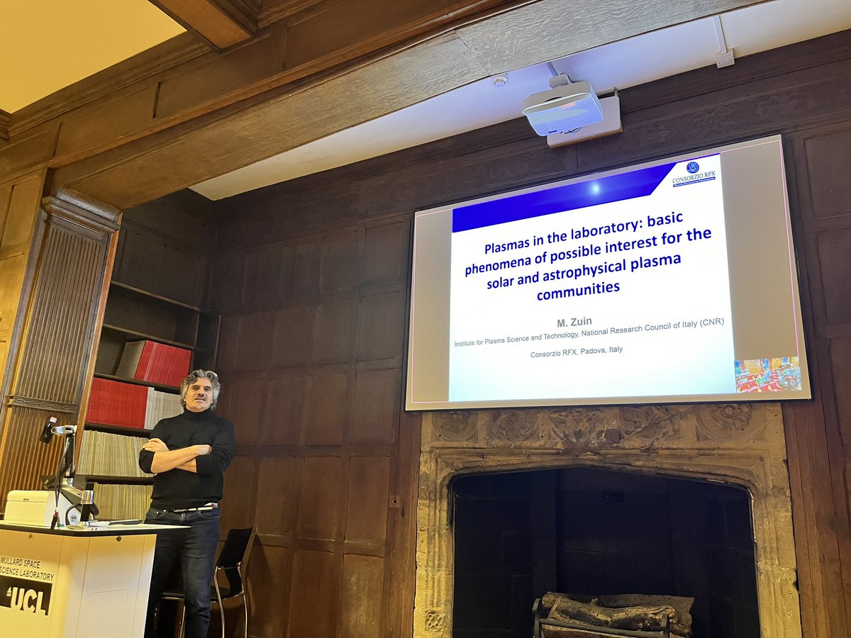 Daniel Verscharen (@dverscharen) on Twitter photo We’re very happy to have Matteo Zuin from <a href="/CNRsocial_/">CNR Consiglio Nazionale delle Ricerche</a> and <a href="/ConsorzioRFX/">Consorzio RFX</a> at <a href="/MSSLSpacePlasma/">MSSL Space Plasma Physics</a> this week. He is giving a great talk about fusion and lab #plasma physics as part of our collaboration workshop this week. We’re very happy to have Matteo Zuin from <a href="/CNRsocial_/">CNR Consiglio Nazionale delle Ricerche</a> and <a href="/ConsorzioRFX/">Consorzio RFX</a> at <a href="/MSSLSpacePlasma/">MSSL Space Plasma Physics</a> this week. He is giving a great talk about fusion and lab #plasma physics as part of our collaboration workshop this week.
