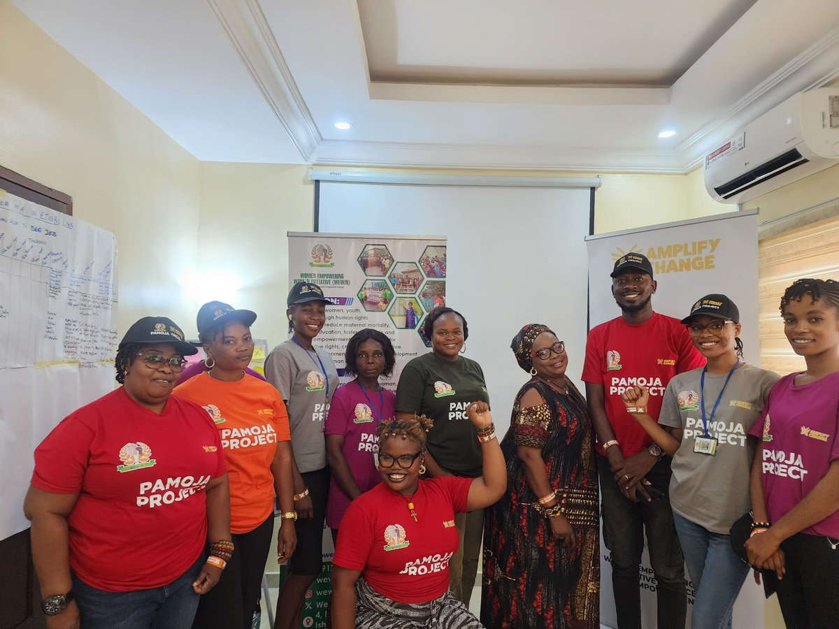 Wewin_nig's tweet photo. Building capacity for impact!
WEWIN staff & volunteers completed capacity building training on:
✅ Project management & reporting
equipped twelve dedicated staff & volunteers with the tools to drive sustainable change!
#SRHR #pamojaproject https://t.co/BoUtVHXBIN