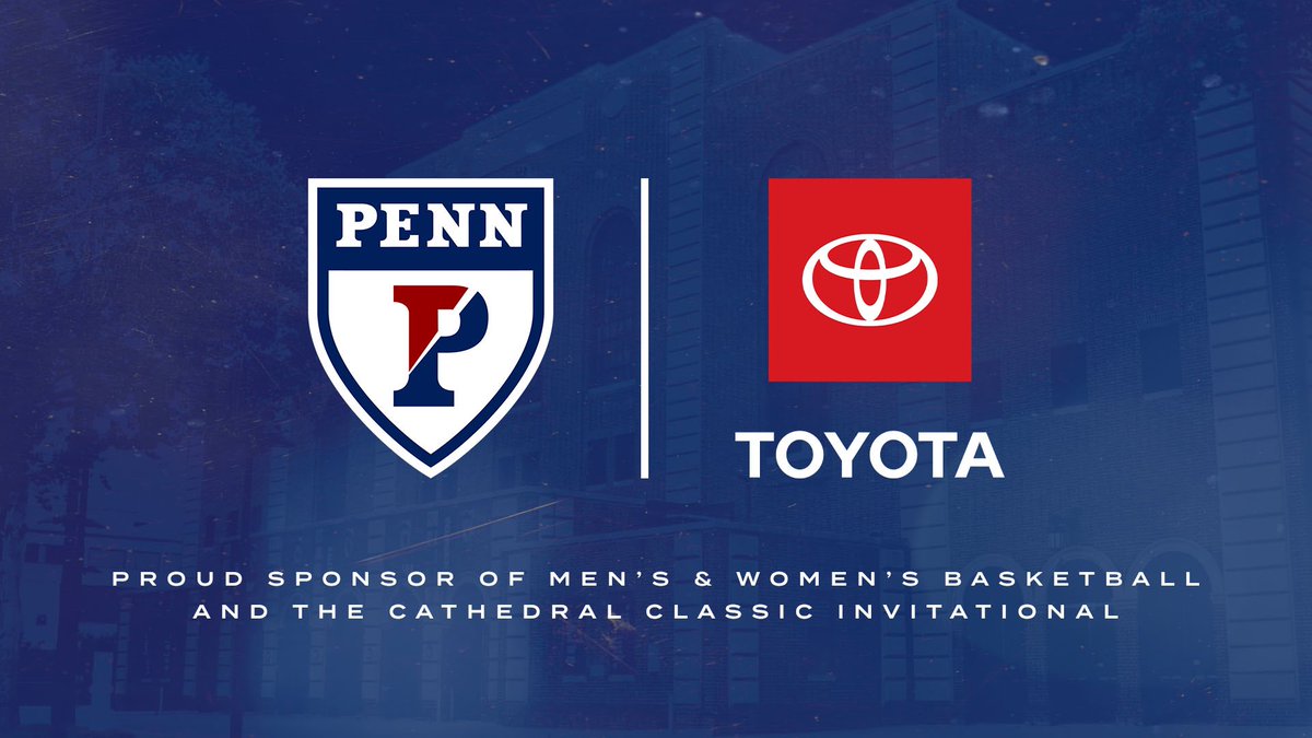 We are thrilled to welcome Toyota as the presenting sponsor of Penn men’s and women’s basketball, including the 2024 Cathedral Classic Invitational! 

📰 » goquakers.co/4g1R73e

#FightOnPenn x <a href="/Toyota/">Toyota USA</a>
