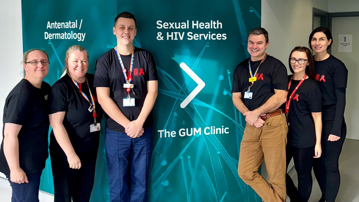 Staff from the Sexual Health and HIV Clinic at Altnagelvin Hospital showing their support for World Aids Day that take place each year on December 1st. - a global movement to unite people in the fight against HIV and AIDS. 

More information ▶ westerntrust.hscni.net/service/genito…