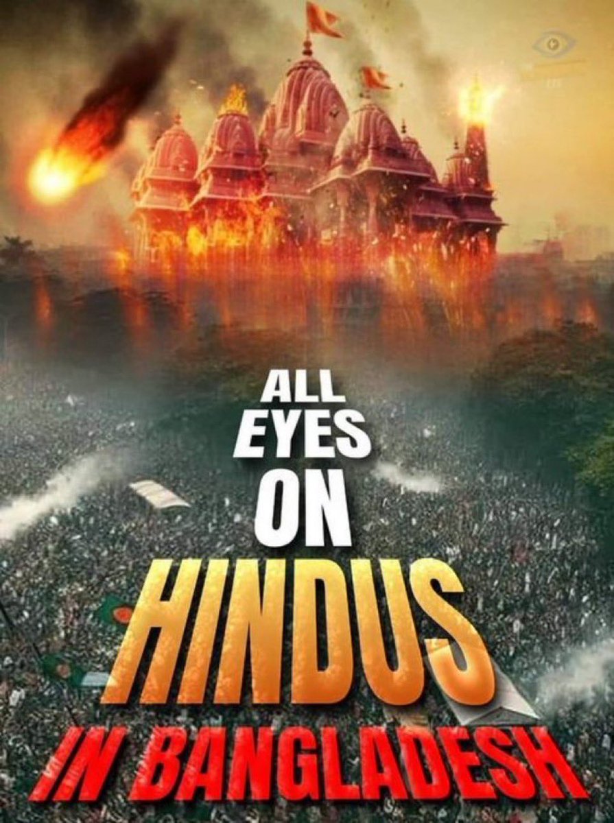 #AllEyesOnBangladeshiHindus 
#SaveBangladeshiHindus 
#ReleaseChinmoyKrishnaDas