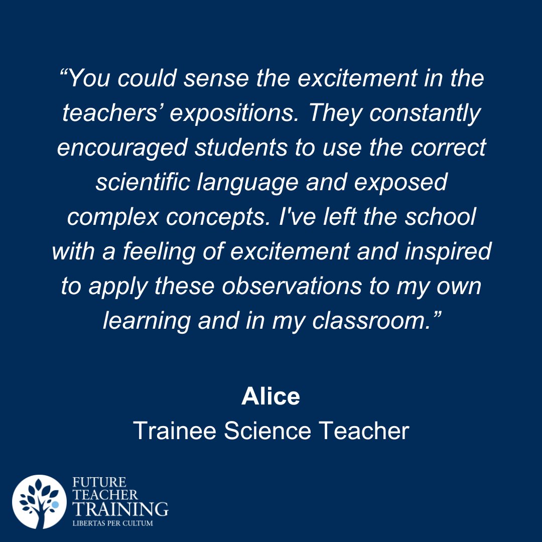 Future Teacher Training (@futurettraining) on Twitter photo This week our trainee teachers had the pleasure of visiting schools across London and Hertfordshire to explore key principles around curriculum design.
Our science trainees were lucky enough to gain insights from <a href="/Mr_Raichura/">Pritesh Raichura</a>. This week our trainee teachers had the pleasure of visiting schools across London and Hertfordshire to explore key principles around curriculum design.
Our science trainees were lucky enough to gain insights from <a href="/Mr_Raichura/">Pritesh Raichura</a>.
