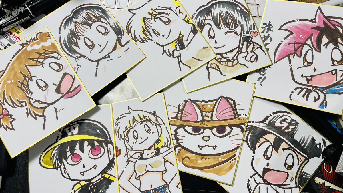 これまでXにあげたミニ色紙写真。
あげてないヤツもあるか? 