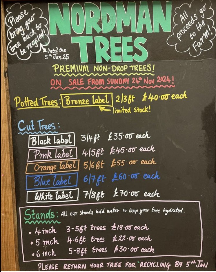 It’s Christmas Tree time <a href="/hackneycityfarm/">Hackney City Farm</a> 
Come and collect your tree and support the farm. 
You can also bring your tree back for the farm to chip / compost.