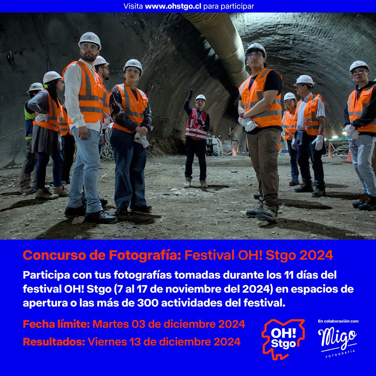 Nos apasiona la fotografía, y sabemos que muchas personas registraron momentos irrepetibles del festival este año. Queremos celebrar esa creatividad con el concurso de fotografía OH! Stgo 2024. Participa ahora:
ohstgo.cl/2024/11/21/con…