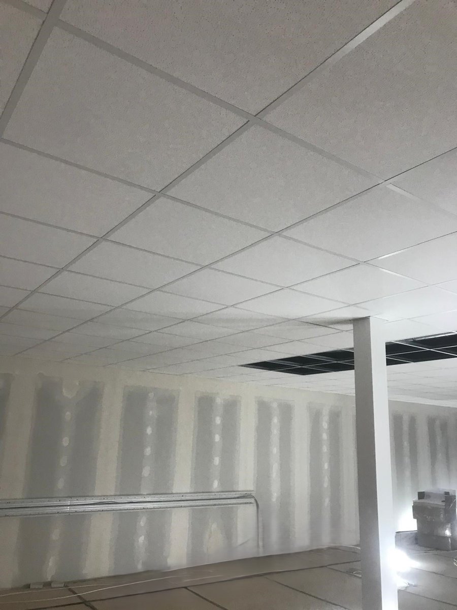 projects_one1's tweet photo. We've made significant progress on site in Leicester. All partition walls have now been built , ceilings are nearly complete and we're underway with the installation of 60min FR doors and windows. 
With decoration set to commence imminently the project is really taking shape. https://t.co/jEHYgMgwCJ
