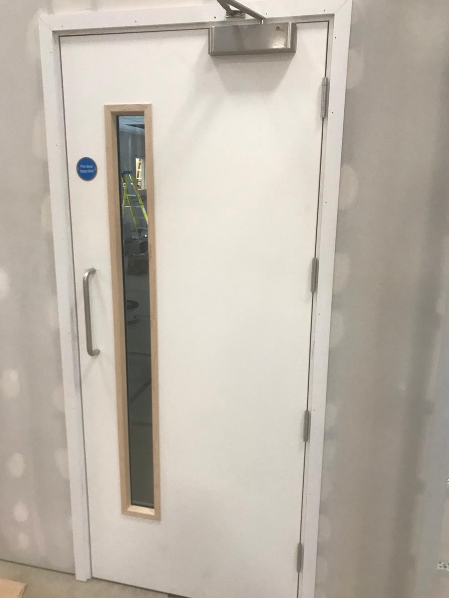 projects_one1's tweet photo. We've made significant progress on site in Leicester. All partition walls have now been built , ceilings are nearly complete and we're underway with the installation of 60min FR doors and windows. 
With decoration set to commence imminently the project is really taking shape. https://t.co/jEHYgMgwCJ