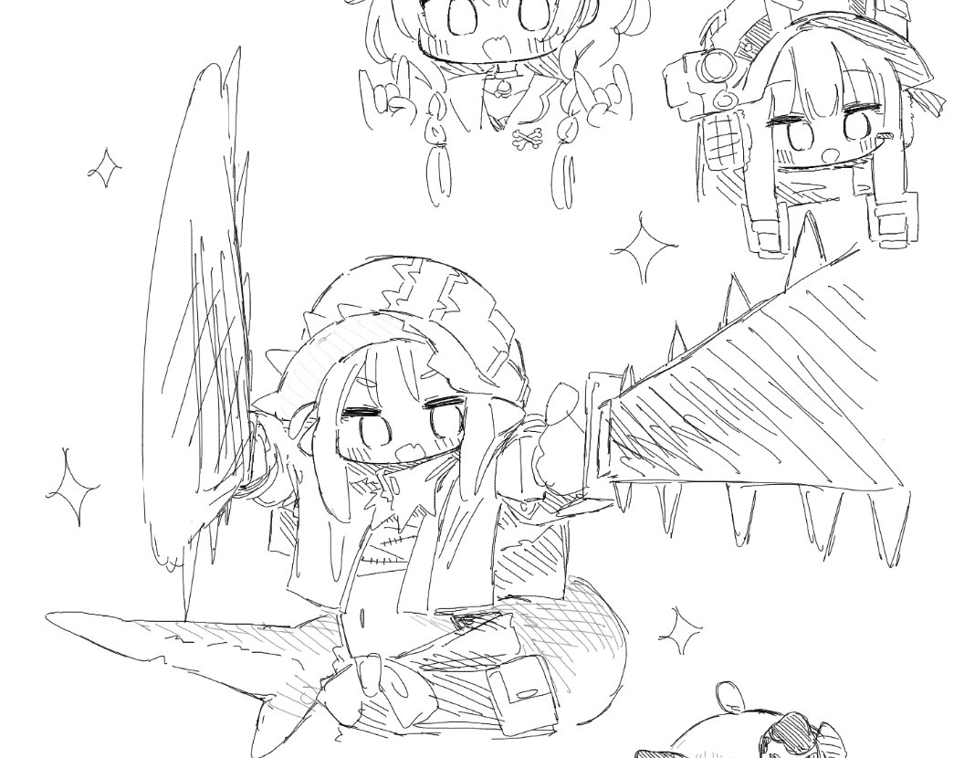 友達と絵チャ 