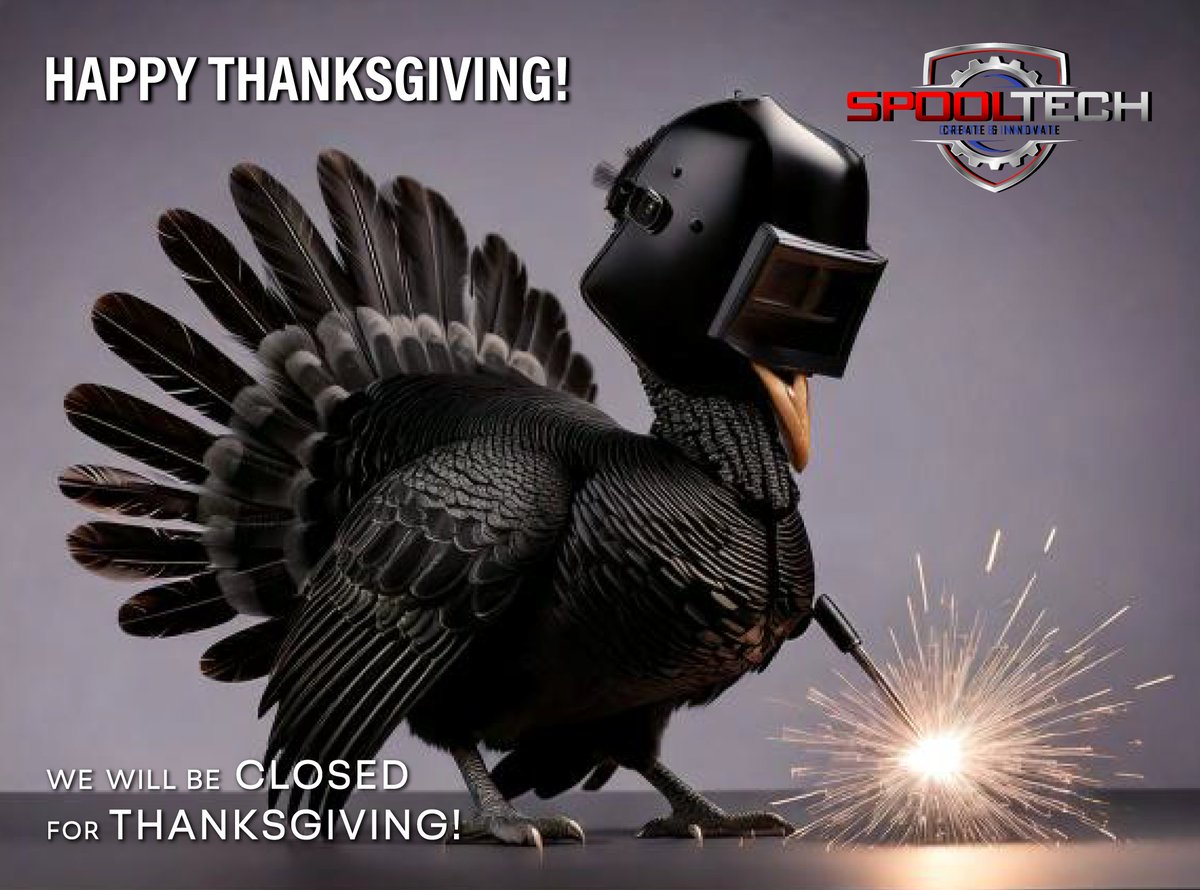 SpooltechInfo's tweet image. Before we leave for the Thanksgiving holiday, we’d like to thank our team, vendors, and each of our customers. Our success would not be possible without your support.

Happy Thanksgiving, from our family to yours.