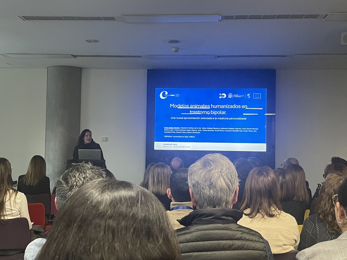 Esther Berrocoso Lab (@berrocoso_lab) on Twitter photo Hoy ha comenzado el #CongresoCIBER <a href="/CIBER_ISCIII/">CIBER ISCIII</a> reuniendo investigadores de todas las áreas temáticas para seguir impulsando la investigación biomédica. Nuestra compañera Irene Suárez-Pereira ha presentado nuestros últimos resultados 🧠🔬@CIBER_SAM <a href="/INiBICA_IIS/">INiBICA</a> <a href="/univcadiz/">Universidad de Cádiz</a> Hoy ha comenzado el #CongresoCIBER <a href="/CIBER_ISCIII/">CIBER ISCIII</a> reuniendo investigadores de todas las áreas temáticas para seguir impulsando la investigación biomédica. Nuestra compañera Irene Suárez-Pereira ha presentado nuestros últimos resultados 🧠🔬@CIBER_SAM <a href="/INiBICA_IIS/">INiBICA</a> <a href="/univcadiz/">Universidad de Cádiz</a>
