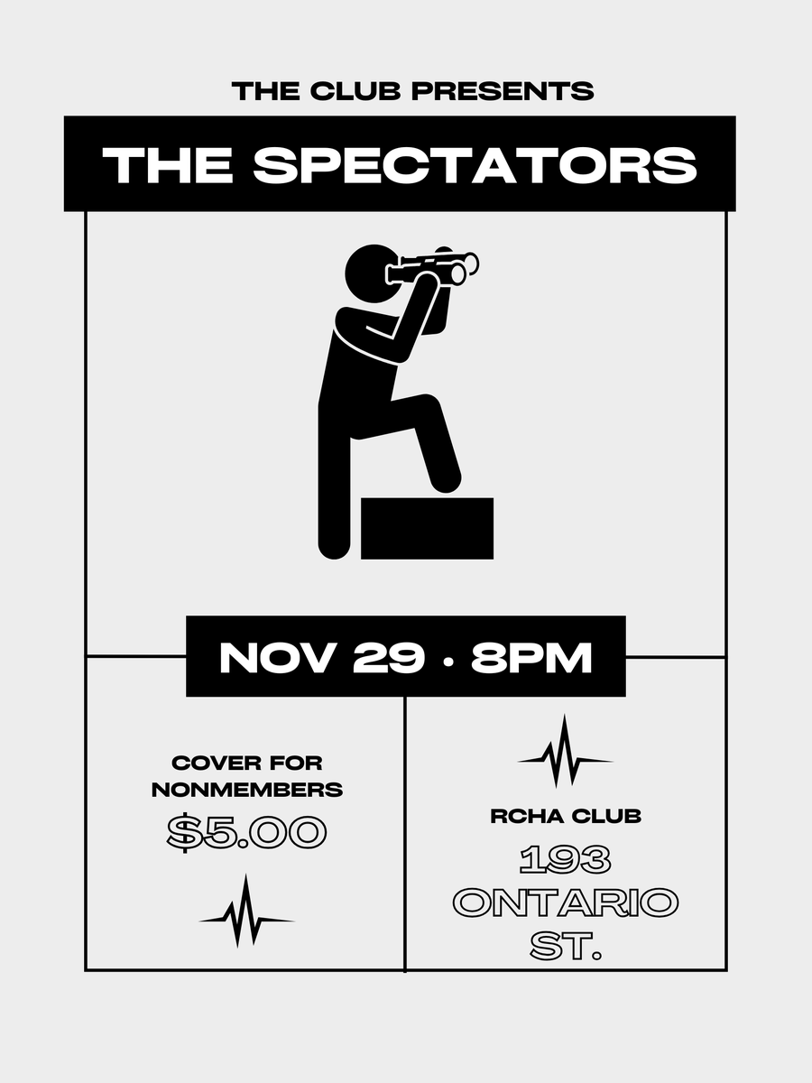 RCHAKingston's tweet photo. Join us tomorrow night for The Spectators! This sensational band brings a night of classic rock, plus a few surprises! $5 cover for nonmembers #ygk #livemusic #ygkmusic #rchaygk https://t.co/MlaiVjyZFh