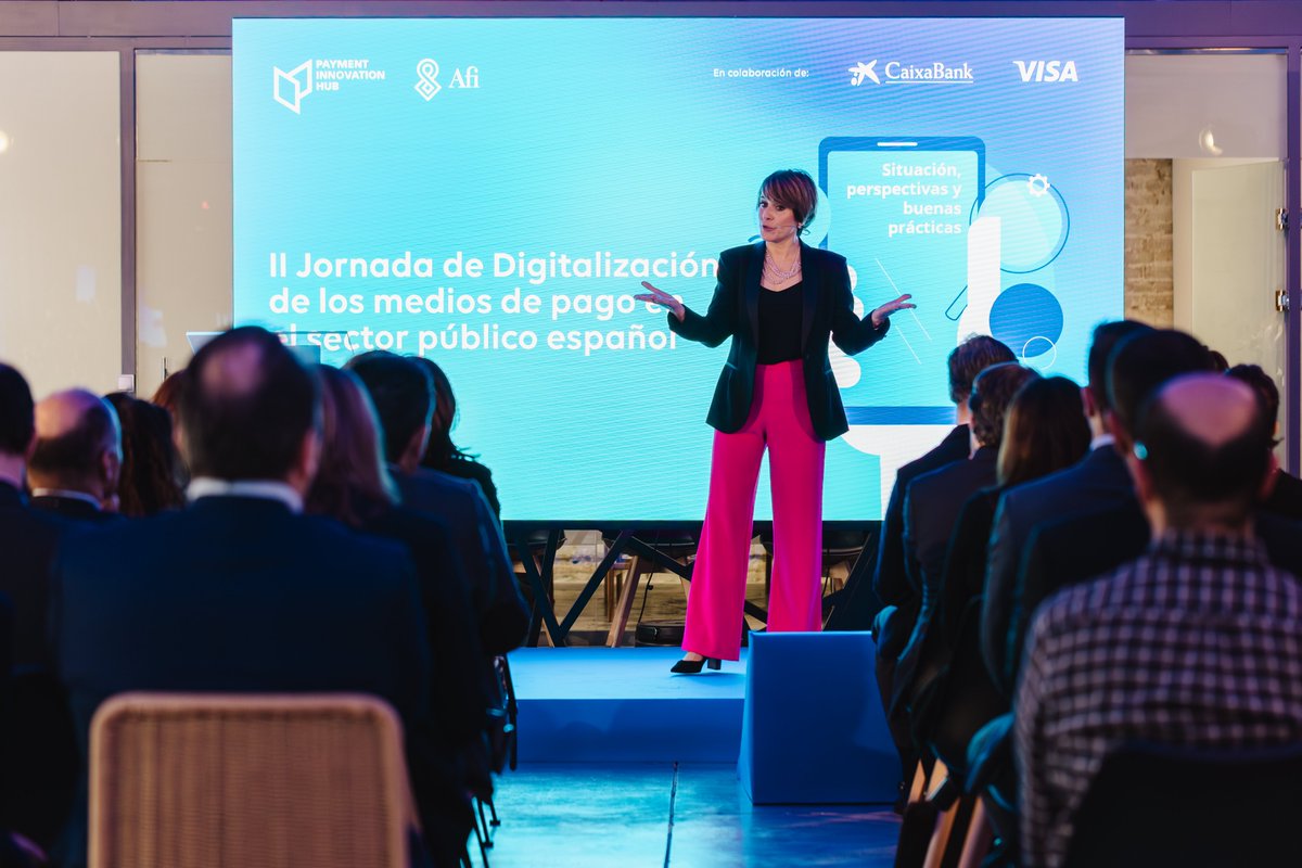 PayInnHub's tweet photo. Ayer celebramos la II Jornada de Digitalización de los #mediosdepago en el Sector Público, organizada por el @payinnhub y @Afi_es, con la colaboración de @caixabank y @Visa_ES. Un evento para reflexionar sobre cómo los pagos digitales transforman las Administraciones Públicas🚀💳 https://t.co/AvxA7HjKty