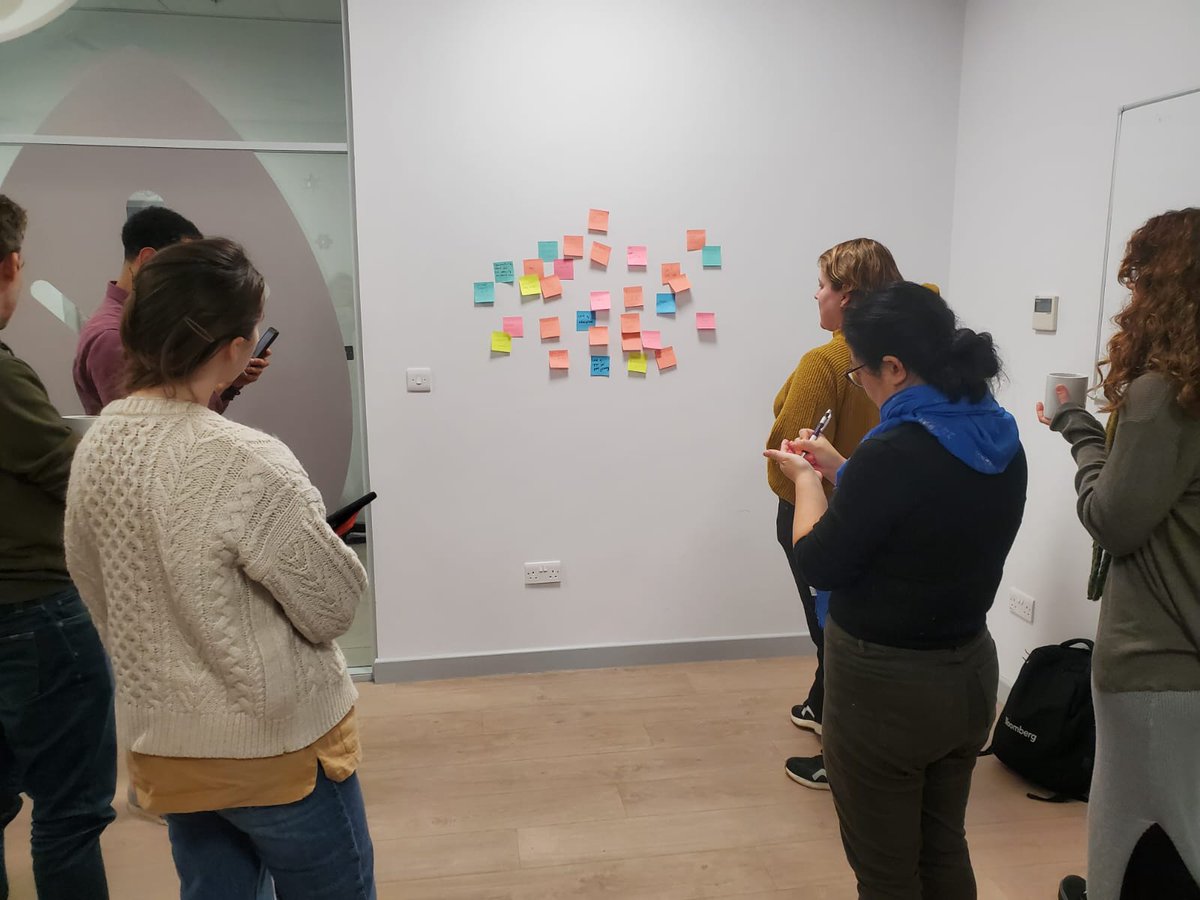 We've been at the Kidbrooke Centre in London, meeting with borough partnerships to together determine the key strategic challenges for London's  #foodsystem for the next 6 months. And no food system can be mapped with  without a lot of #positnotes...