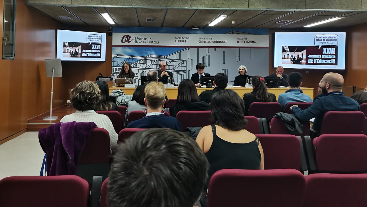 El <a href="/gedheuib/">Grup d'Estudis d'Història de l'Educació (IRIE-UIB)</a> participem en les XXVI Jornades d’Història de l’Educació sota el tema «Espais educatius als espais de sociabilitat». Tarragona del 27 al 29 de novembre de 2024. 
Inauguració de les XXVI Jornades i entrega del premi Jordi Monés. <a href="/carmenagullo1/">Mª del Carmen Agulló Diaz</a> <a href="/jaumeguillamet/">jaume guillamet</a>