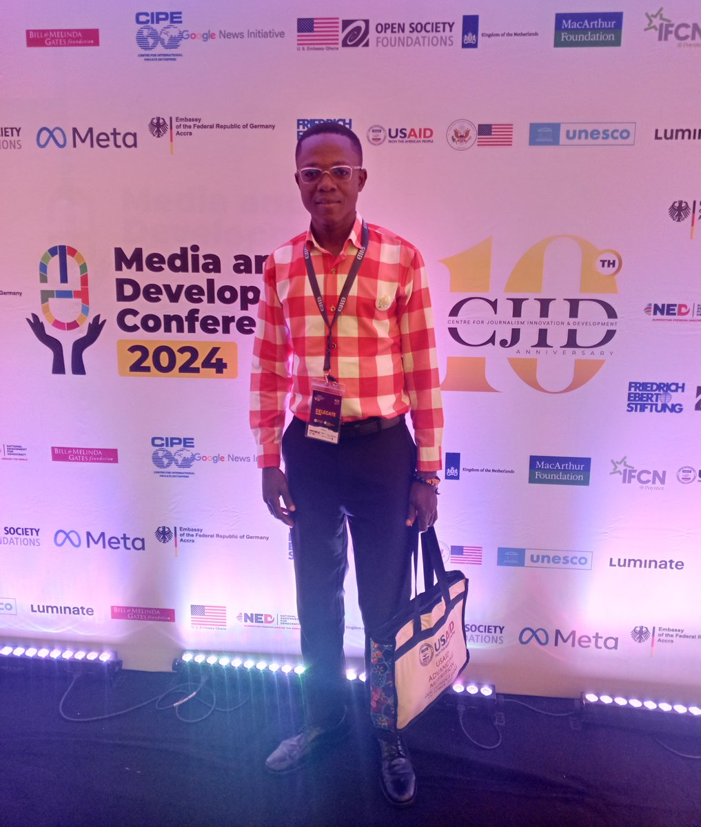 philip_tengzu's tweet photo. Thank you @CJIDAfrica for the privilege to participate in the #MDC24 in #Abuja, Nigeria. Participating in this Conference has been very informative and impactful to me as a journalist @dubawaGH https://t.co/3uQjxYt1er