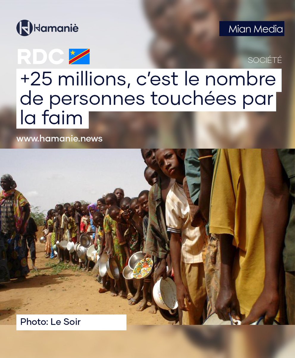 hamanienews's tweet photo. Une situation alimentaire alarmante en RDC selon la FAO.
Plus d’infos en cliquant ici : https://t.co/mjxEOOGpHy
#RDC #faim #famine #alimentaire #alarmant #Economie #soutien #savoir #info https://t.co/qYCJtZkNZC