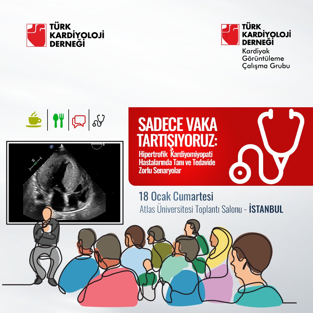 Sadece Vaka Tartışıyoruz: Hipertrofik Kardiyomiyopati Hastalarında Tanı ve Tedavide Zorlu Senaryolar Kursu için kayıtlar başladı!

Başvuru için; tkd.org.tr/duyuru/5262/sa…

#TürkKardiyolojiDerneği #TKD