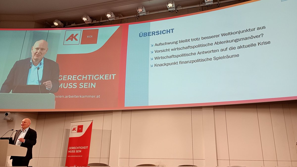 Georg Feigl (@georgfeigl) on Twitter photo Wirtschaftsweiser <a href="/AchimTruger/">Achim Truger</a> zu Gast in der <a href="/Arbeiterkammer/">AK Österreich</a>, in Kooperation mit dem <a href="/WIFOat/">WIFO</a>. #Budgetpolitik als Knackpunkt u.a. für die Konjunktur: Flexibilität für #Zukunftsausgaben gefragt! Mit <a href="/GFelbermayr/">Gabriel Felbermayr</a>, <a href="/HeleneSchuberth/">Helene Schuberth</a> und <a href="/MarterbauerM/">Markus Marterbauer</a> Wirtschaftsweiser <a href="/AchimTruger/">Achim Truger</a> zu Gast in der <a href="/Arbeiterkammer/">AK Österreich</a>, in Kooperation mit dem <a href="/WIFOat/">WIFO</a>. #Budgetpolitik als Knackpunkt u.a. für die Konjunktur: Flexibilität für #Zukunftsausgaben gefragt! Mit <a href="/GFelbermayr/">Gabriel Felbermayr</a>, <a href="/HeleneSchuberth/">Helene Schuberth</a> und <a href="/MarterbauerM/">Markus Marterbauer</a>