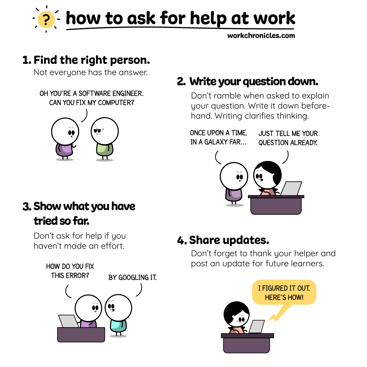 How to ask for help at work