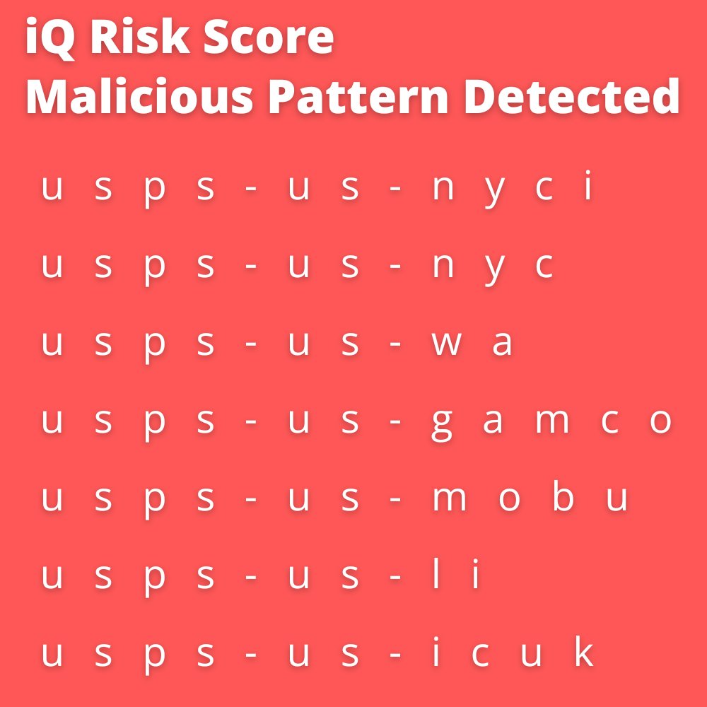 iQ Global (@iqglobalas) on Twitter photo 🚨 iQ Risk Alert Report 🚨
Our Risk Score Feed has detected a pattern of potentially malicious domain registrations targeting the <a href="/USPS/">U.S. Postal Service</a>
More details @ iq.global/risk-score-ale… 🚨 iQ Risk Alert Report 🚨
Our Risk Score Feed has detected a pattern of potentially malicious domain registrations targeting the <a href="/USPS/">U.S. Postal Service</a>
More details @ iq.global/risk-score-ale…