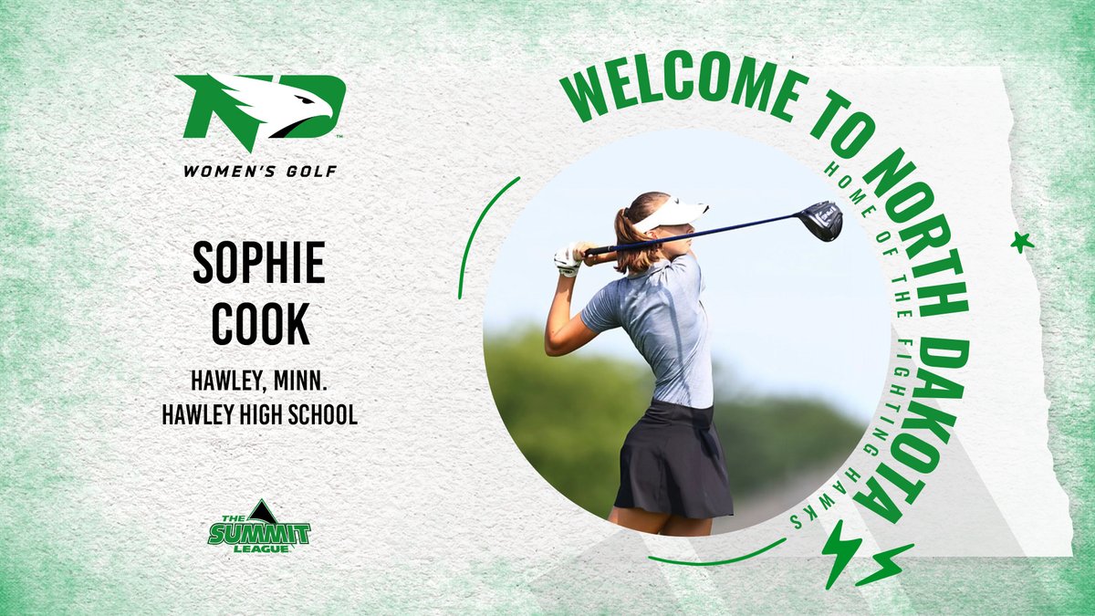 We are so excited to welcome Hawley standout Sophie Cook to the <a href="/UNDwgolf/">UND Women's Golf</a> family 

RELEASE: fightinghawks.com/news/2024/11/2…

#UNDproud | #LGH