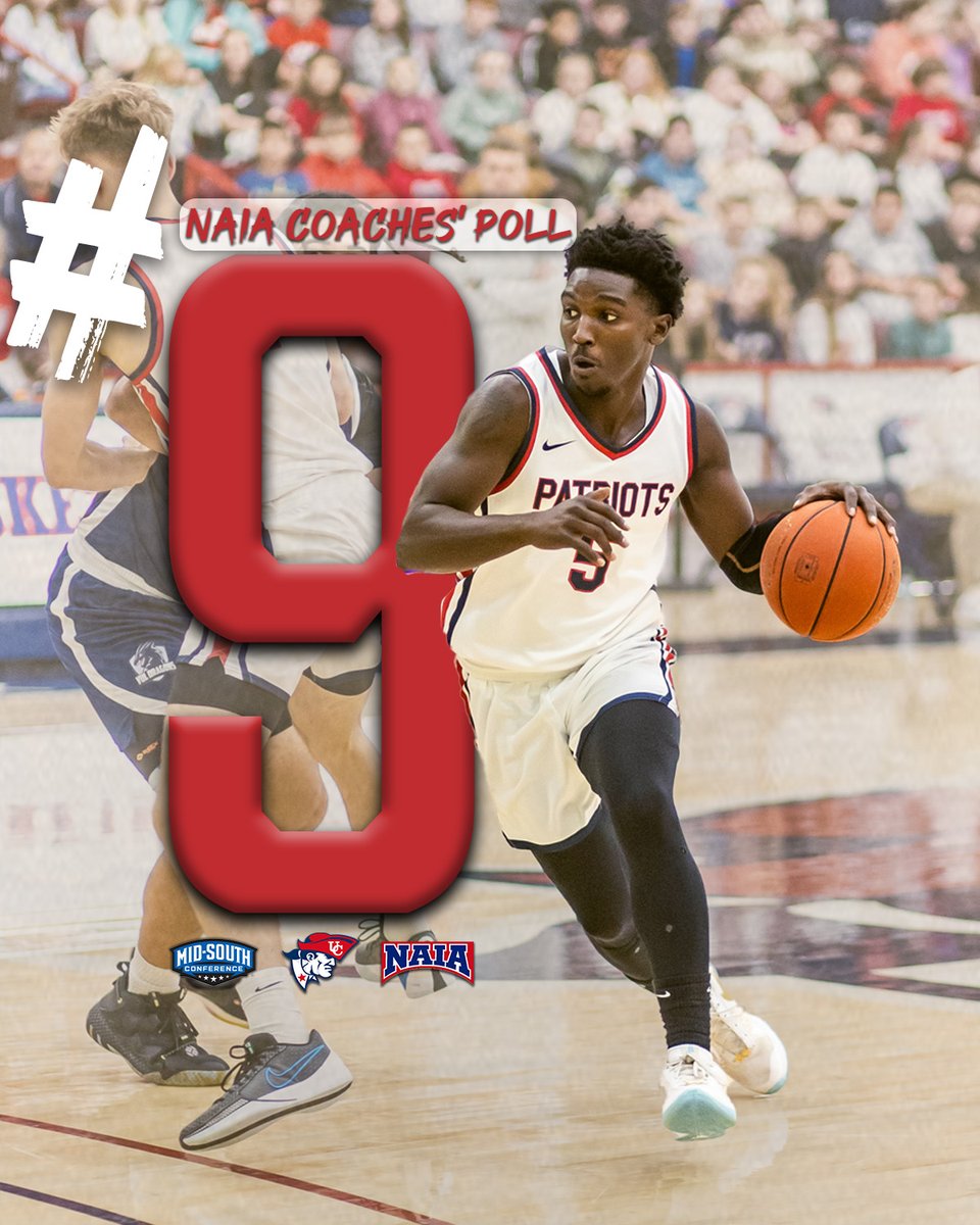 The Pats jump into the top-10 in the latest NAIA Coaches' Poll after hot start to the season!! 

Read More: tinyurl.com/5dkn6sj9

#OneBigTeam