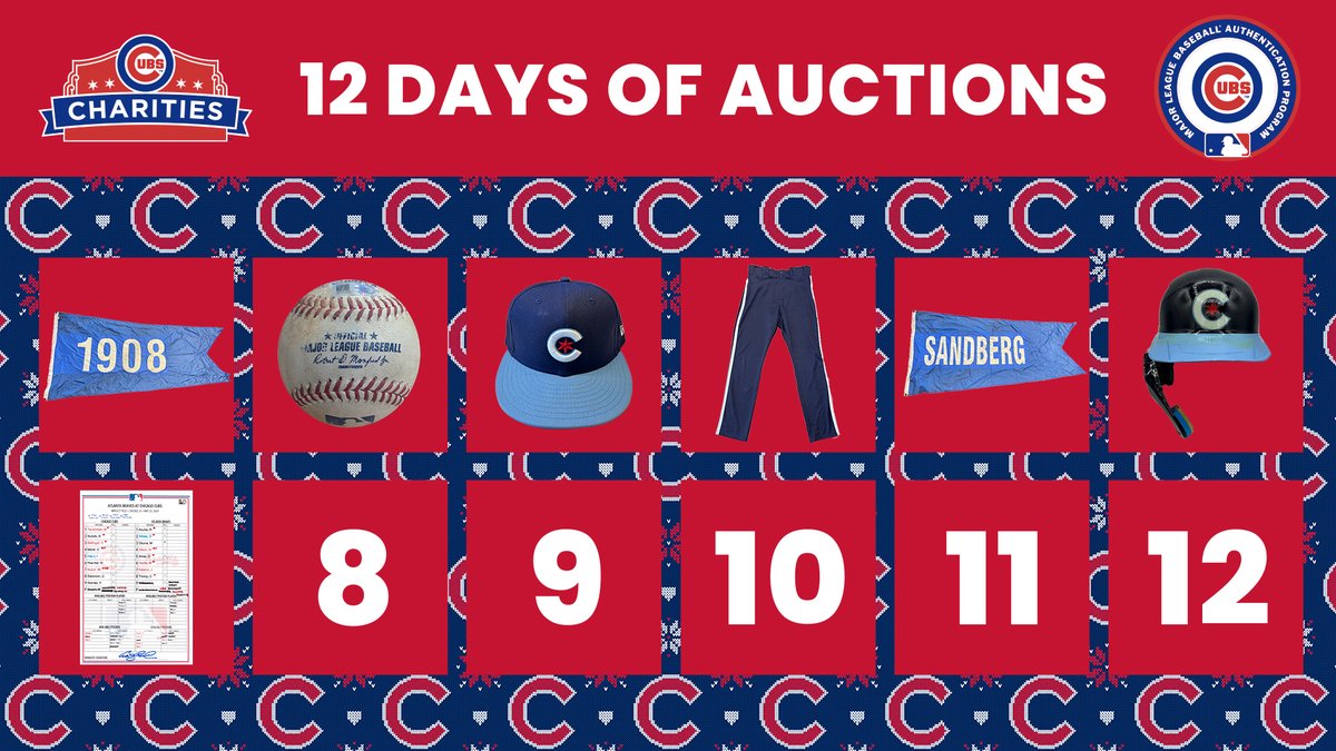 CubsAuthentics's tweet photo. New Day = New Items 🚨

We have 6 lineup cards for today's #12DaysofAuctions! Check out the different games these were used in at https://t.co/vkOJWpR9GM. Net proceeds benefit @CubsCharities! https://t.co/q99jei7NIH