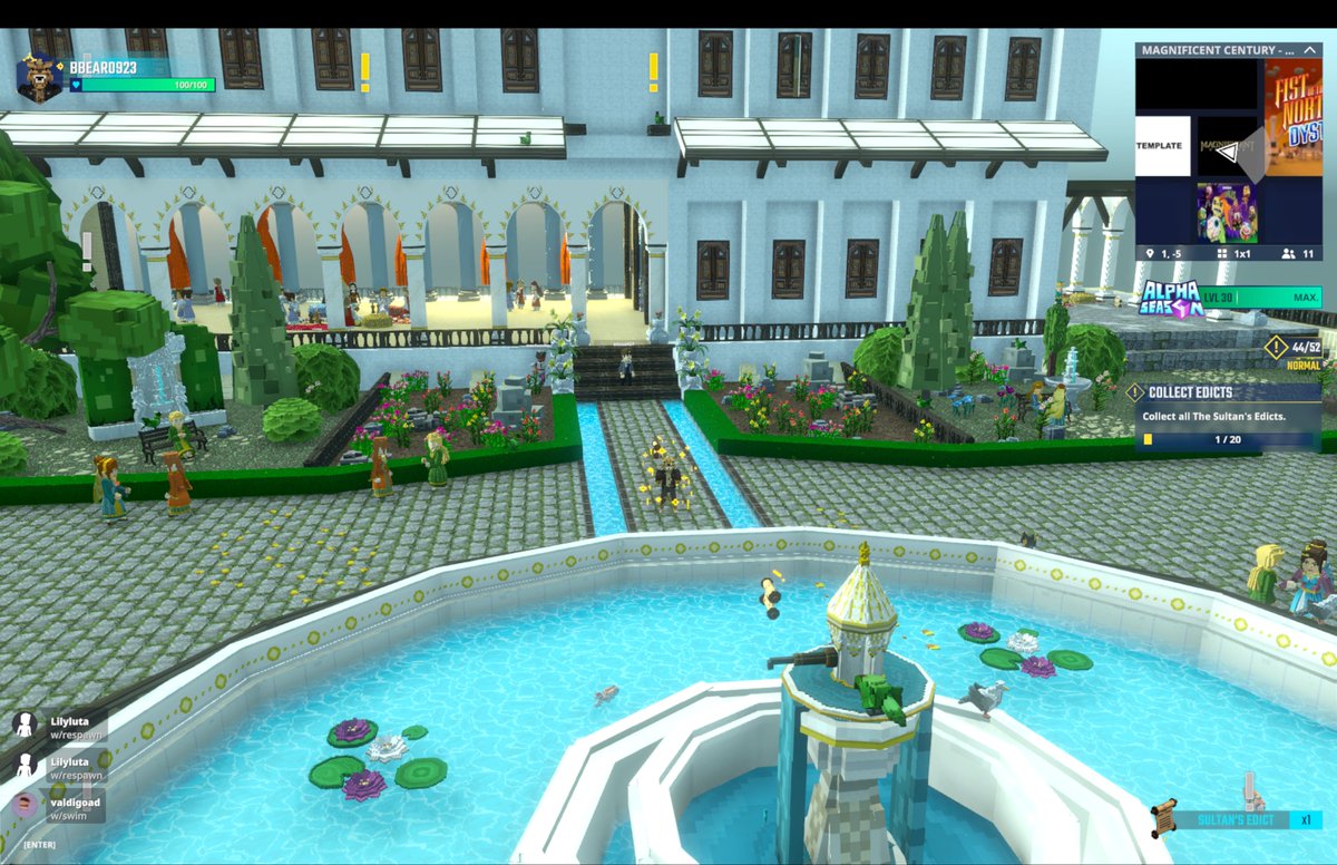 singettams's tweet photo. Relaxing under the @Magnificentury_ Pergola in @TheSandboxGame. Living like virtual royalty! 👑🌺 https://t.co/jLVTfOHpe9 #TheSandbox #AlphaSeason4 #AS4SocialChallenge https://t.co/CxY4RtuC2d