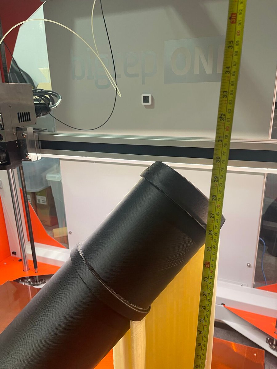 BigRep's tweet photo. Standing over 70 cm tall! Complex designs? Hard-to-reach areas? No problem.💡 #3Dprinting #BigRepONE https://t.co/gn3T8uDVSW