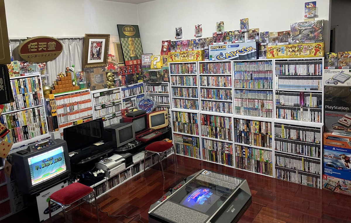 tecmo35's tweet image. 最近家を整理していて、懐かしのビデオゲーム博物館になっています。

#ビッグボーイの秘密基地🤗