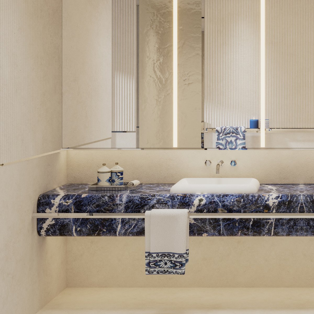 SB_Estates's tweet photo. Blue Sodalite - The allure of Blue.
This stunning gemstone, with its enchanting blue, inspires tranquility and trust. Similarly, the rich blue tones in Dolce &amp; Gabbana’s designs weave a narrative of elegance and sophistication... https://t.co/l0AJxgcASu