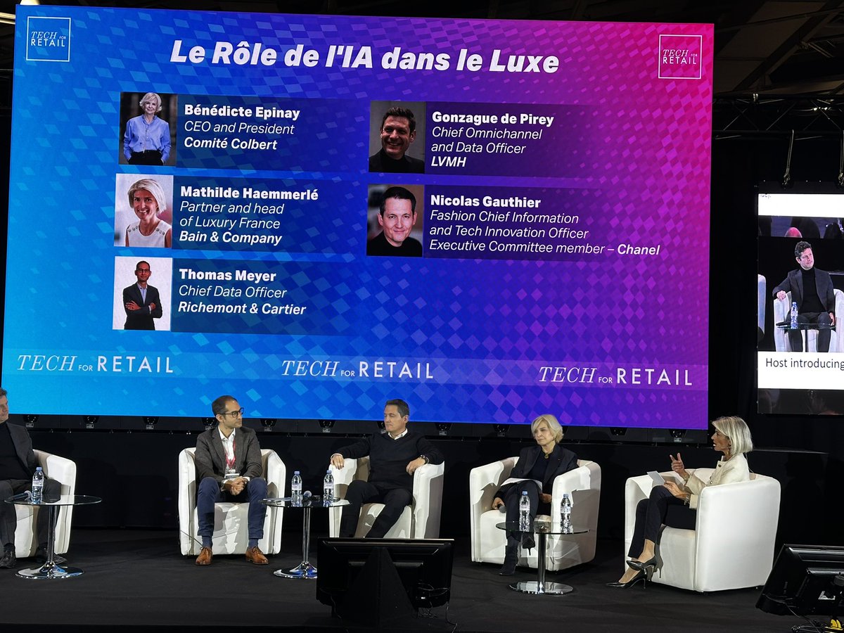 #IA dans le #luxe ✨
Quels sont les usages aujourd’hui ? 
Suite étude Comité Colbert 1,5 cas d’usage développé aujourd’hui par les Maisons de luxe  , plus de 6 en 2024 

Aujourd’hui <a href="/Cartier/">Cartier</a> <a href="/LVMH/">LVMH</a> utilisent déjà l’IA dans le marketing 
◦Segmentâtion client 
◦Scoring