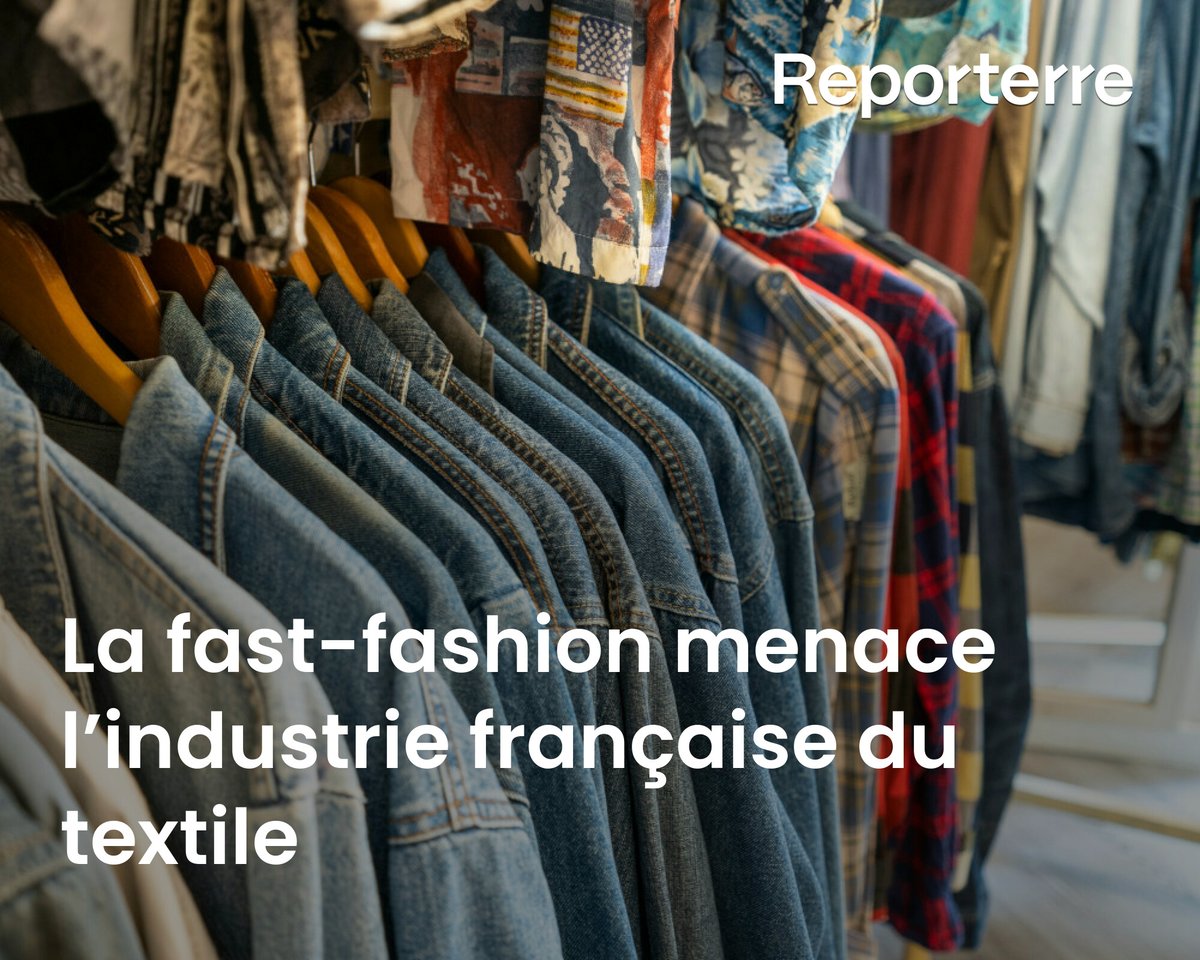 Dans un rapport publié ce 27 novembre, l’association les Amis de la Terre décrypte « la crise sans précédent » que traverse l’industrie française du textile, alors que la consommation de vêtements bat des records.

Lire l'article ➡️ l.reporterre.net/LaI