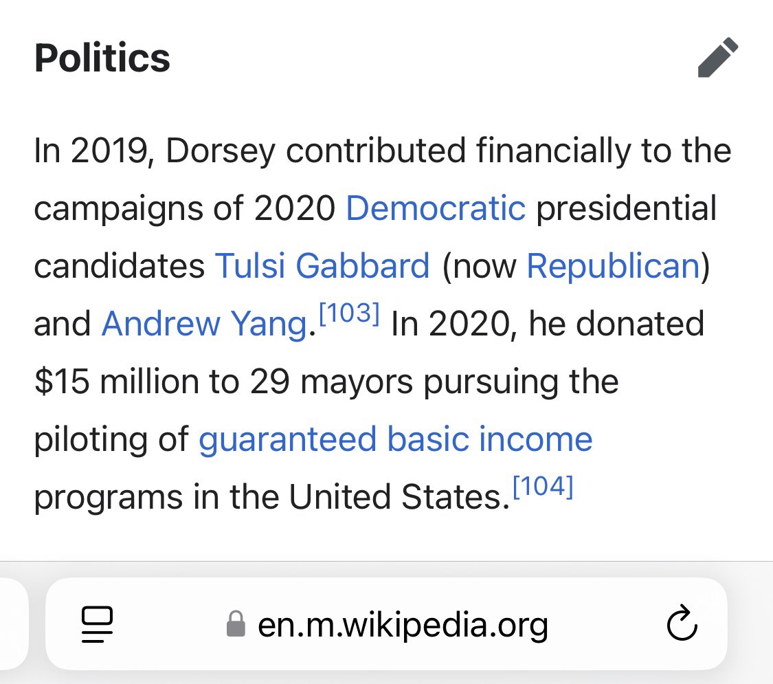 FinanceSkeptic's tweet photo. @lahlullidon @Brian12928734 @kernelshark @RWTH “I‘ve never seen Jack Dorsey donating millions for the democrat party…” https://t.co/5tf4P9sEyf