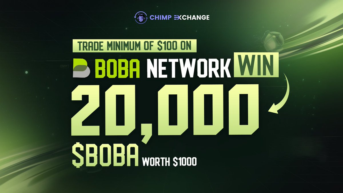 The <a href="/BobaNetwork/">Boba Network 🧋</a> Trading Contest is heating up! 🔥

Trade a minimum of $100 and stand a chance to win 20,000 $BOBA tokens (worth $1,000)!

Start trading: chimp.exchange/#/swap 🚀

Pro tip: Higher volume &amp; more transactions = better chances to win! ✨