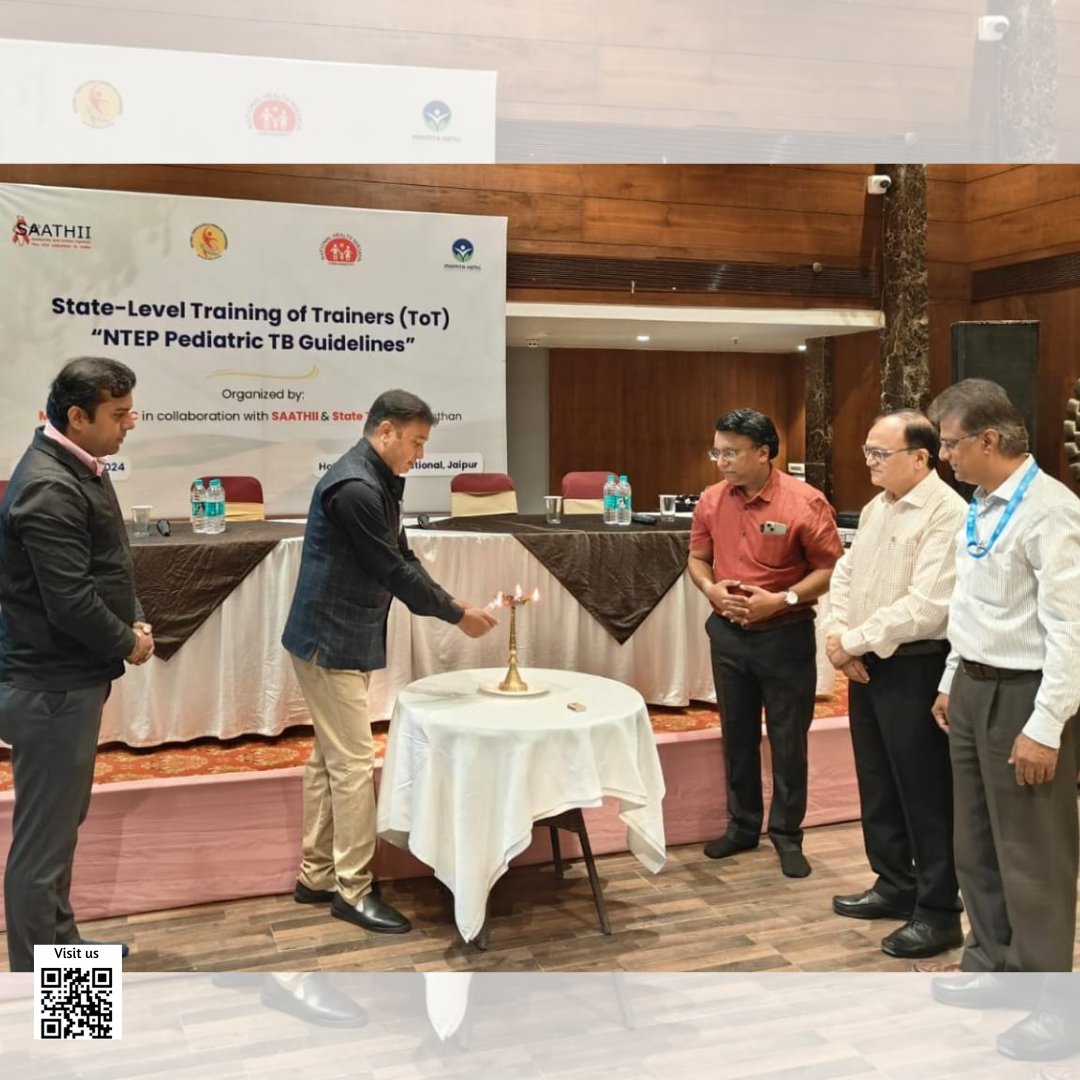 MamtaHIMC's tweet photo. MAMTA in collaboration with SAATHII and State TB Cell, Rajasthan successfully organised one day State Training of Trainer (TOT) on pediatric TB Care guidelines in Jaipur on 26 November 2024.

The objective of the State TOT is to build the knowledge and capacities of pediatricians and enhance their skills on pediatric TB management which includes #TB diagnosis and treatment. Training was inaugurated by the State TB officer Dr Purushottam Soni in the presence of WHO - NTEP consultants, paediatric TB trainers from #Rajasthan facilitated the #TOT. Development partners working in state on TB also were part of this TOT.

This initiative marks a step forward in empowering healthcare professionals to tackle pediatric TB effectively and strengthen TB care in the region.

#TBFreeIndia #PediatricHealthcare #CapacityBuilding #MamtaHIMC #EndTB #TBAwareness

@SAATHII  @AtaurRehman1980