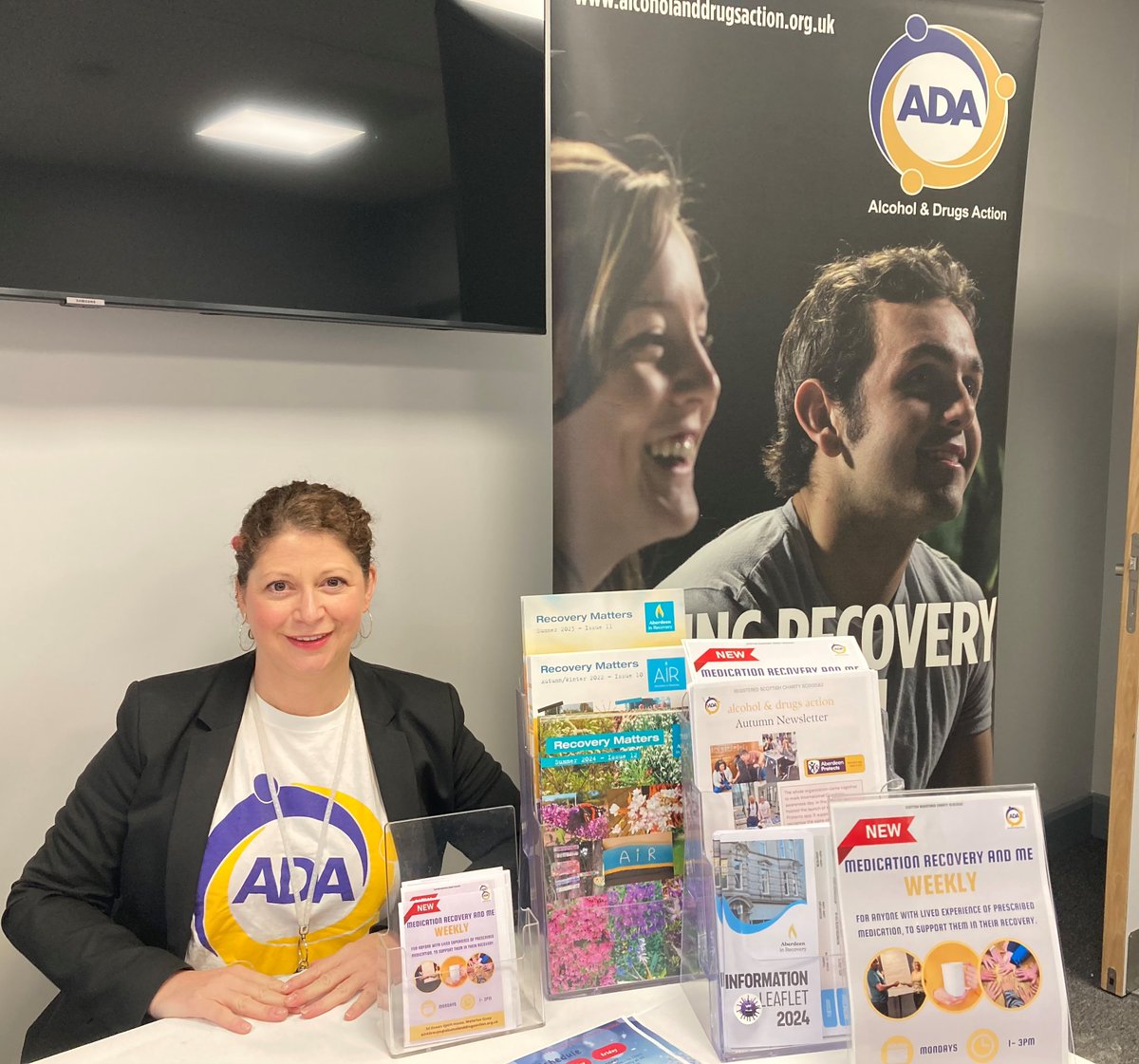 AlcDrugsAction's tweet image. Go and say 'hi' to Emma and Gillian: they are at the NHSGrampian chronic pain event at Get Active Northfield today. They are chatting about our Medication Recovery and Me group. They have some new attendees already! #harmreductionworks #harmreductionislove #aberdeen #northfield