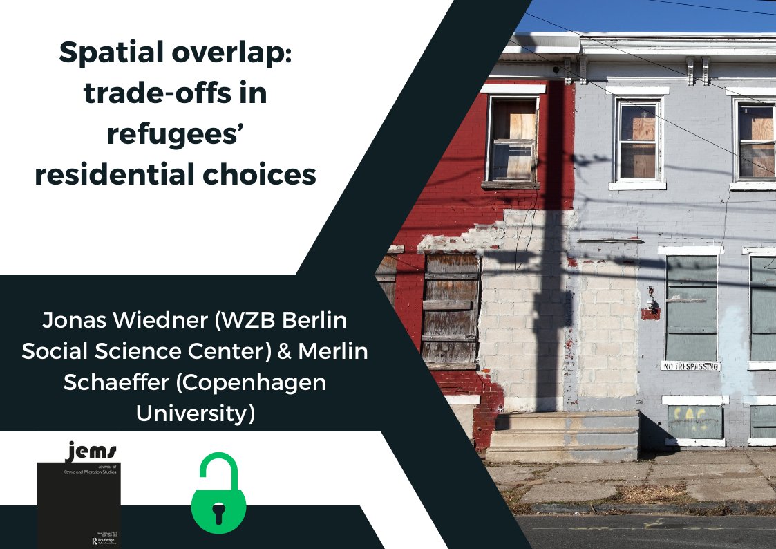 New #openaccess article by <a href="/JoWiedner/">Jonas Wiedner</a>  
&amp; @MerSchaeffer ask why refugees tend to move to high unemployment areas? Shows that  preferences for cities, lack of affordable housing &amp; co-ethnic communities explain residential gravitation
tandfonline.com/doi/full/10.10…